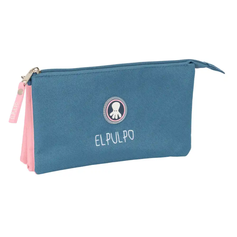 Bolso escolar portatodo safta triple el pulpo basics 120x220x30 mm