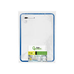 Pizarra blanca liderpapel 30x42 cm magnetica doble cara lisa con rotulador iman y borrador