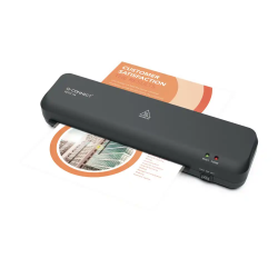 Plastificadora q-connect compacta kf19061 din a4 plastificado caliente/frio luces ready/power 2 rodillos