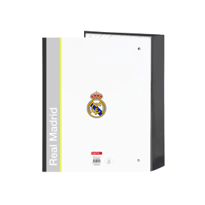 Carpeta safta 4 anillas folio carton lomo ancho real madrid 1 equipacion 25/26
