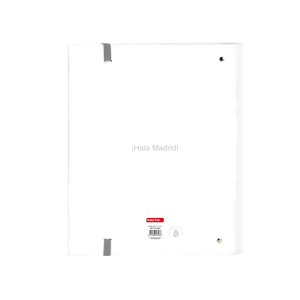 Carpeta safta 4 anillas de 35mm a4 con recambio 100h con goma y 5 separadores real madrid 1 equipacion 25/26