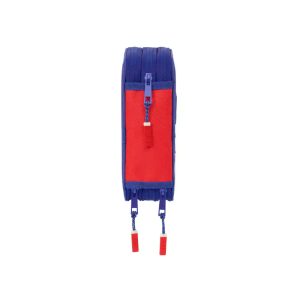 Plumier escolar safta triple 37 piezas atletico de madrid 195x125x55 mm