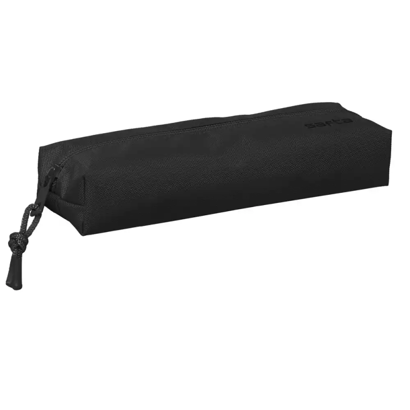 Bolso escolar portatodo safta rectangular con goma elastica 2 black 220x70x40 mm