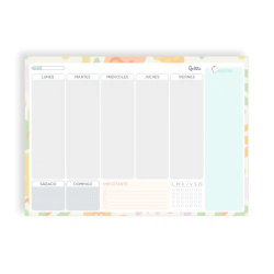 Planning semanal liderpapel joven 2026 29,7x21 cm din a4 con pegatinas papel 104 gr