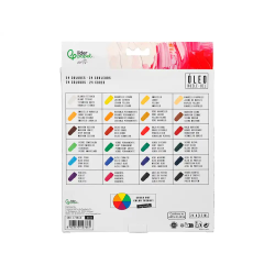 Pintura al oleo liderpapel caja de 24 tubos de aluminio de 12 ml colores surtidos