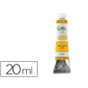 Pintura al oleo liderpapel tubo de aluminio de 20 ml color amarillo