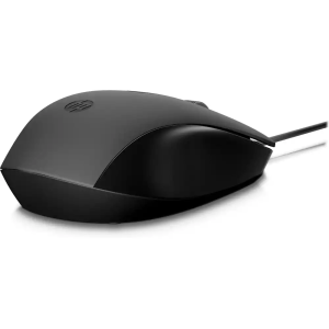Raton hp 150 wired optico 1600 dpi 3 botones con cable color negro