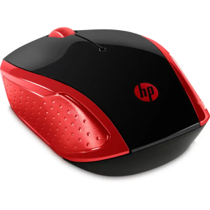 Raton hp 200 inalambrico optico 1000 dpi 2 botenes color rojo