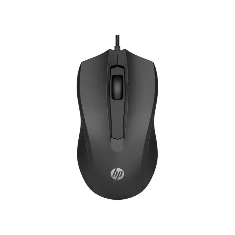 Raton hp 100 optico 1600 dpi 2 botones con cable color negro
