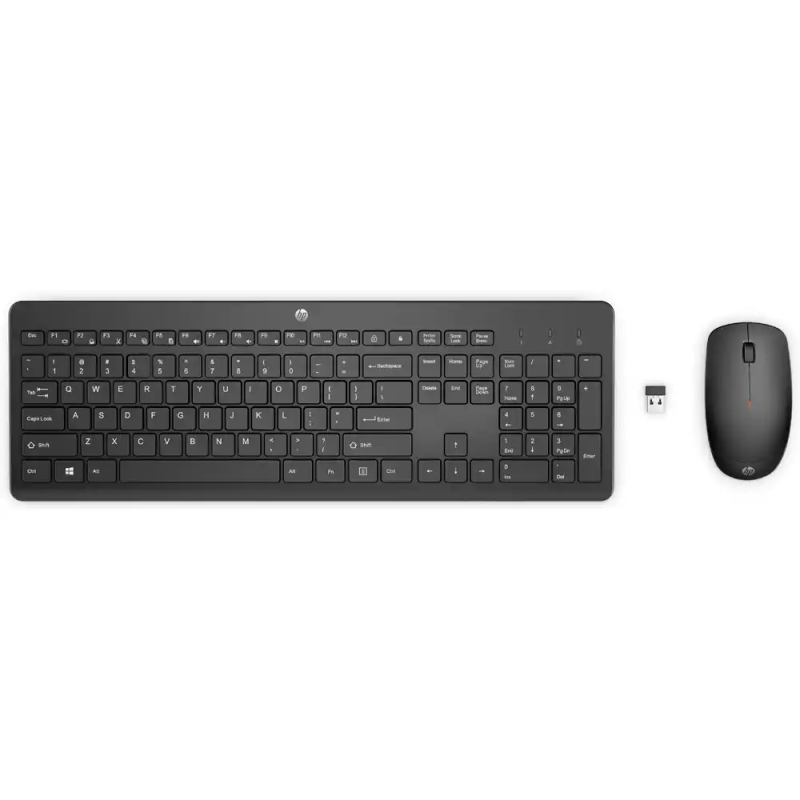 Set teclado+raton hp 230 inalambrico color negro