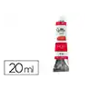 Pintura al oleo liderpapel tubo de aluminio de 20 ml color rojo pirrol