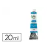 Pintura al oleo liderpapel tubo de aluminio de 20 ml color azul cian