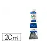 Pintura al oleo liderpapel tubo de aluminio de 20 ml color azul cobalto