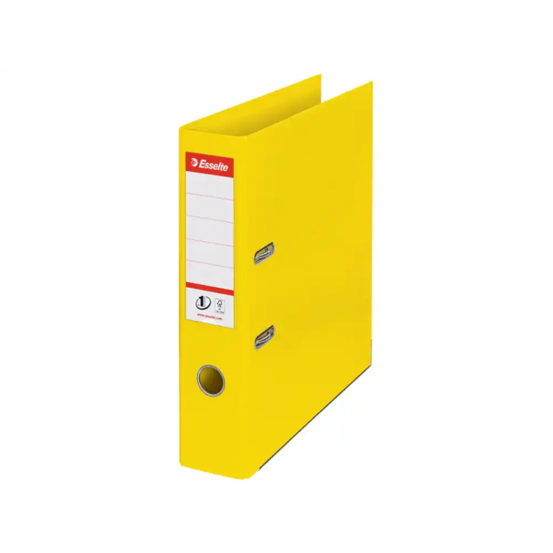 Archivador de palanca esselte n 1 din a4 carton forrado lomo 75 mm color amarillo vivida