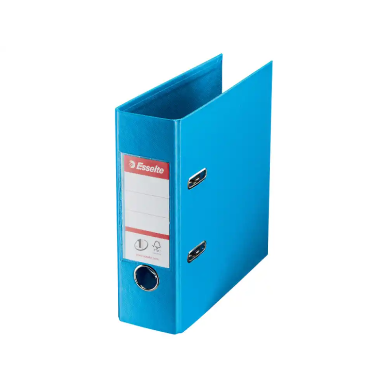 Archivador de palanca esselte n 1 din a5 carton forrado lomo 75 mm color azul vivida