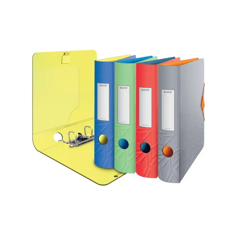 Archivador de palanca leitz active urban chic 180 din a4 polyfoam lomo 65 mm colores surtidos