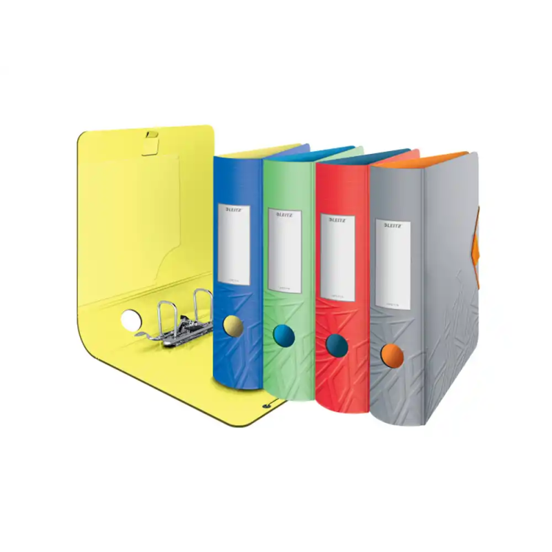 Archivador de palanca leitz active urban chic 180 din a4 polyfoam lomo 82 mm colores surtidos