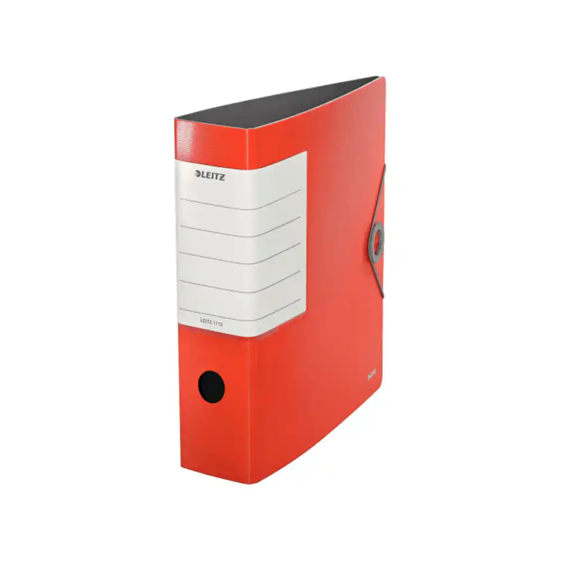 Archivador de palanca leitz solid 180 din a4 polipropileno lomo 75 mm color rojo claro