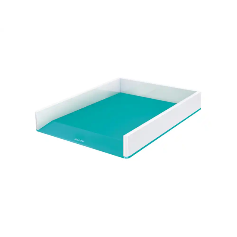 Bandeja sobremesa plastico leitz wow dual color turquesa/blanco 267x49x336 mm