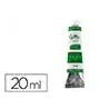 Pintura al oleo liderpapel tubo de aluminio de 20 ml color verde permanente