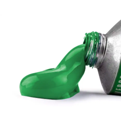 Pintura al oleo liderpapel tubo de aluminio de 20 ml color verde permanente