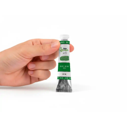 Pintura al oleo liderpapel tubo de aluminio de 20 ml color verde permanente
