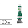Pintura al oleo liderpapel tubo de aluminio de 20 ml color verde oscuro