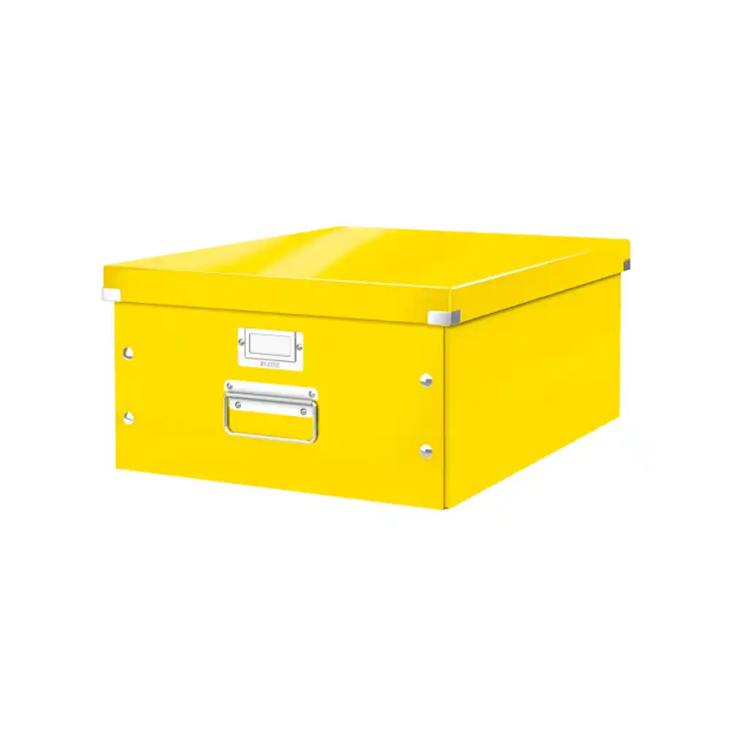 Caja leitz click&store grande color amarillo 369x200x484 mm