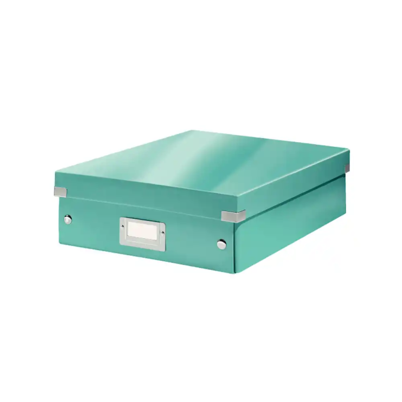 Caja leitz click&store mediana color turquesa 280x100x370 mm