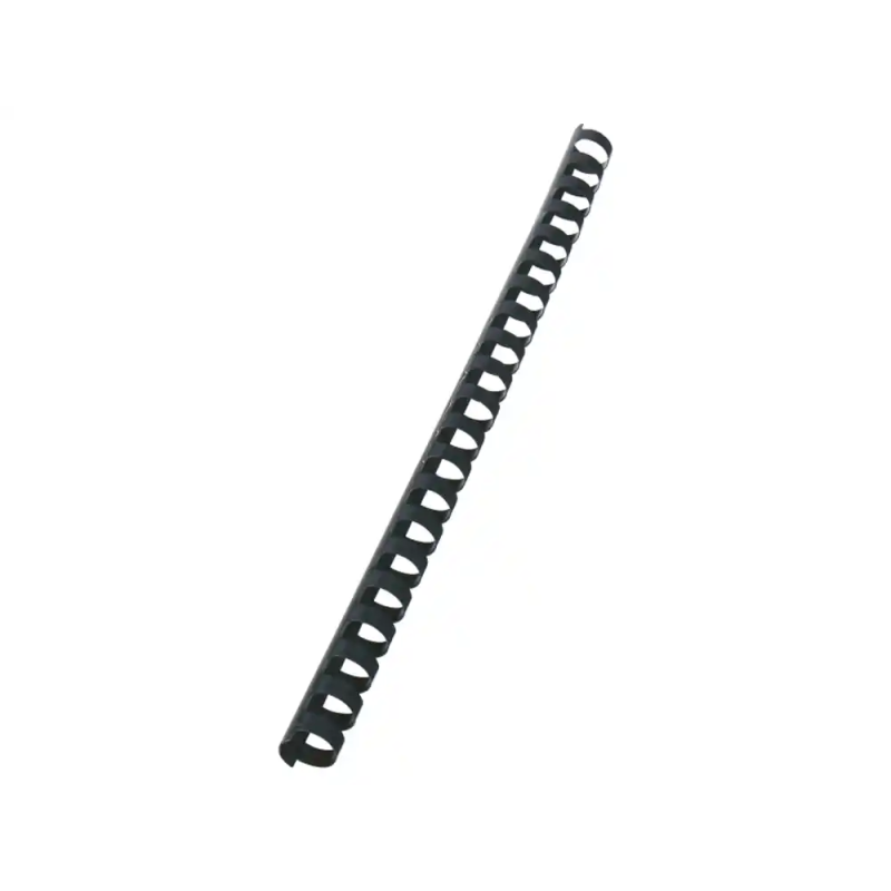 Canutillo gbc 16 mm plastico negro caja de 100 unidades