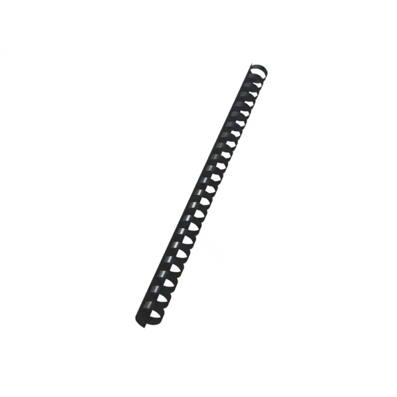 Canutillo leitz combind 16 mm plastico negro caja de 100 unidades