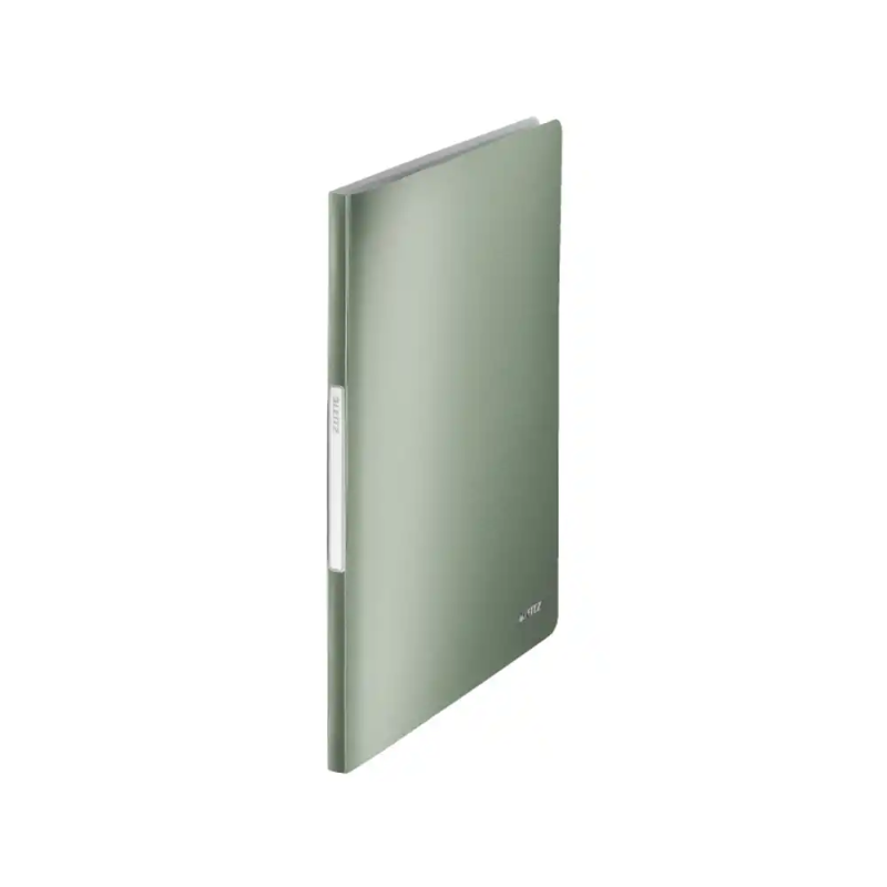 Carpeta leitz style escaparate din a4 tapa rigida 20 fundas polipropileno color verde celadon