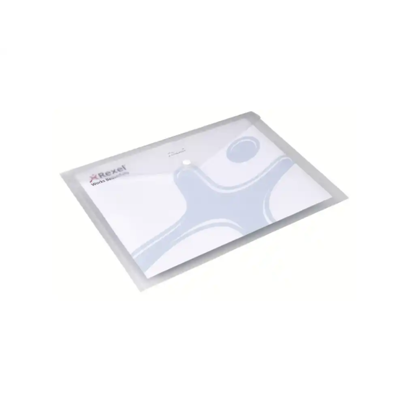 Carpeta rexel ice portadocumentos broche din a4 polipropileno transparente