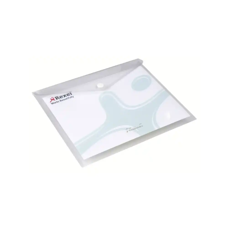 Carpeta rexel ice portadocumentos broche din a5 polipropileno transparente