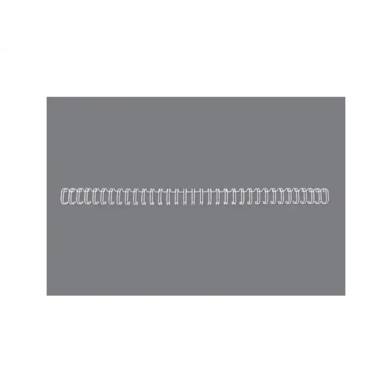 Espiral wire gbc n 5 7,9 mm paso 3:1 capacidad 70 hojas color blanco caja de 100 unidades