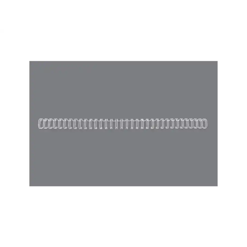 Espiral wire gbc n 7 11 mm paso 3:1 capacidad 90 hojas blanco caja de 100 unidades