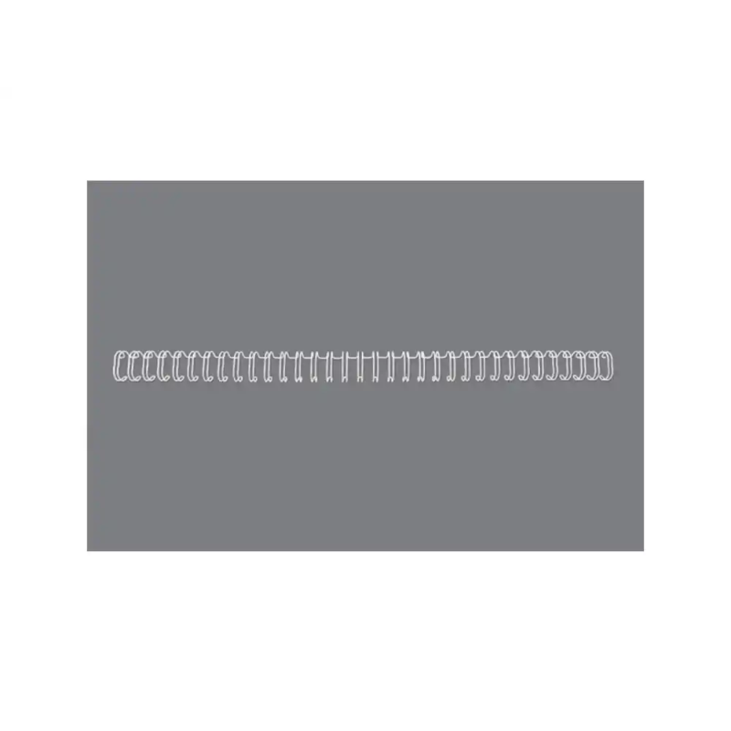 Espiral wire gbc n 9 14,3 mm paso 3:1 capacidad 125 hojas blanco caja de 100 unidades