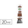 Pintura al oleo liderpapel tubo de aluminio de 20 ml color marron siena