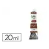 Pintura al oleo liderpapel tubo de aluminio de 20 ml color marron siena