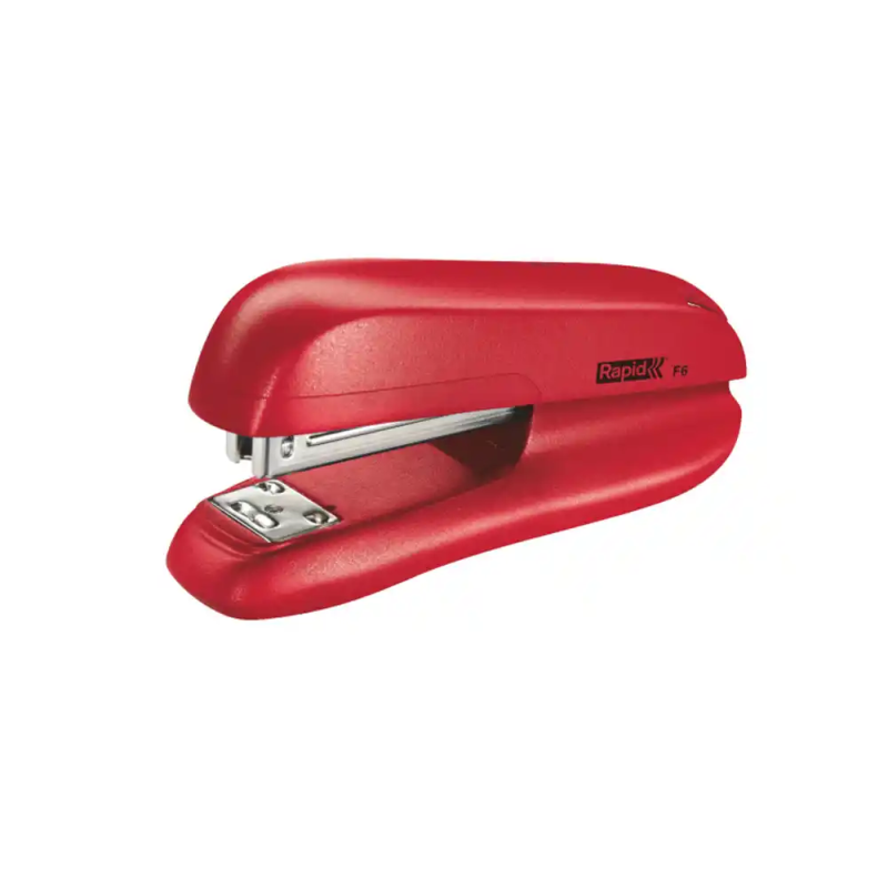 Grapadora rapid f6 color rojo capacidad 20 hojas usa grapas 24/6 y 26/6