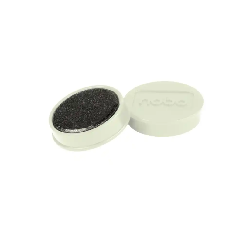 Iman para sujecion nobo 32 mm diametro color blanco caja de 10 unidades