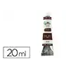 Pintura al oleo liderpapel tubo de aluminio de 20 ml color marron oscuro