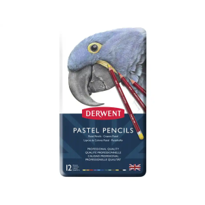 Lapices de colores derwent pastel caja metalica 12 unidades colores surtidos