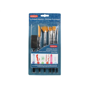 Pinceles tecnicos derwent set de 6 unidades surtidos