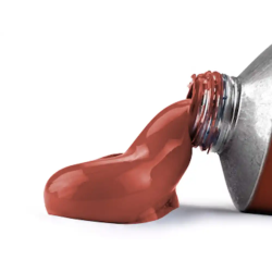 Pintura al oleo liderpapel tubo de aluminio de 20 ml color ocre rojo