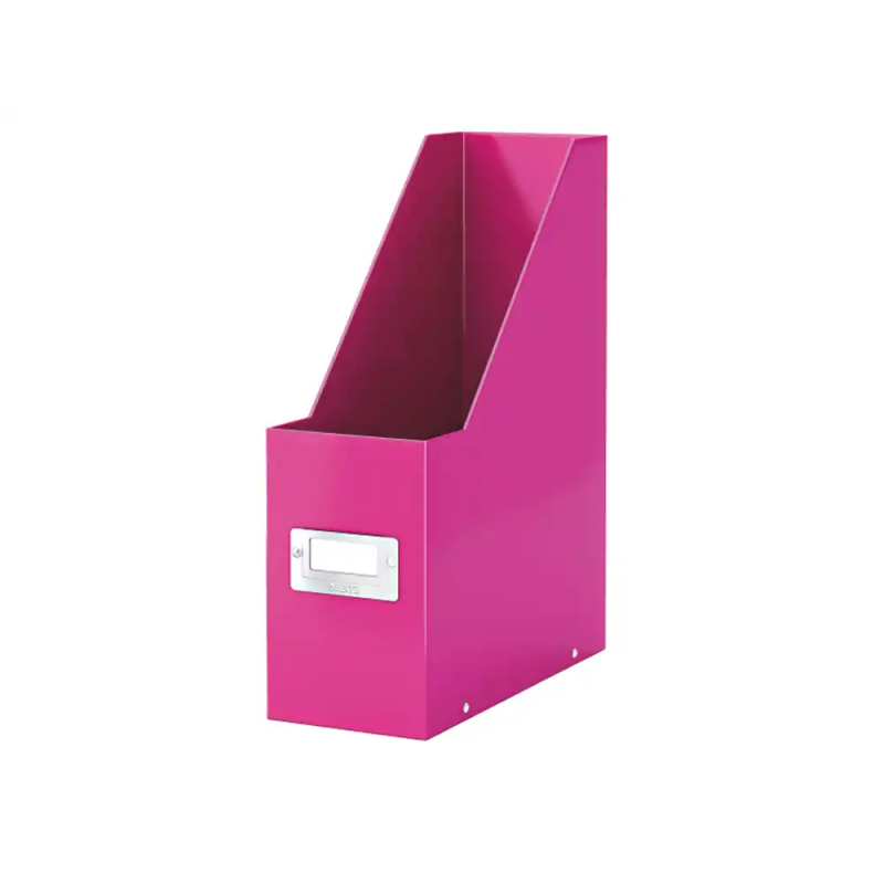 Revistero leitz click&store carton plastificadora color fucsia 103x330x253 mm