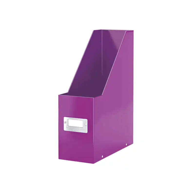 Revistero leitz click&store carton plastificadora color violeta 103x330x253 mm