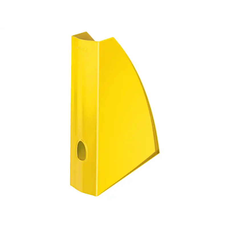 Revistero leitz wow poliestireno amarillo 75x312x258 mm