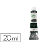 Pintura al oleo liderpapel tubo de aluminio de 20 ml color negro marfil