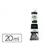 Pintura al oleo liderpapel tubo de aluminio de 20 ml color negro marfil